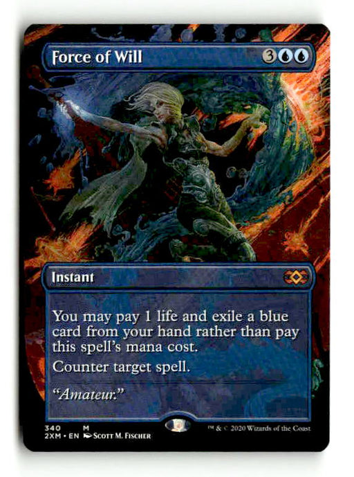Force of Will (2XM-340) [Double Masters] (Borderless) (TGS00626) (Scan) High End MTG Single Wizards of the Coast