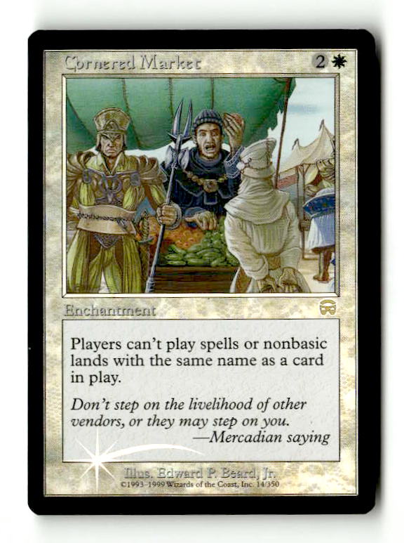 Cornered Market (MMQ-014) [Mercadian Masques] Foil (TGS00630) (Scan) High End MTG Single Wizards of the Coast