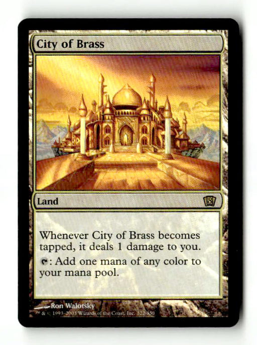 City of Brass (8ED-322) [8th Edition] Foil (TGS00657) (Scan) High End MTG Single Wizards of the Coast