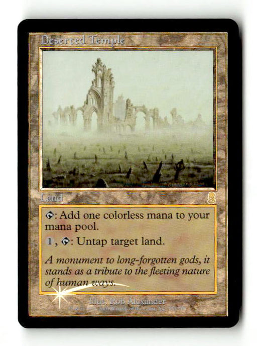 Deserted Temple (ODY-320) [Odyssey] Foil (TGS00658) (Scan) High End MTG Single Wizards of the Coast