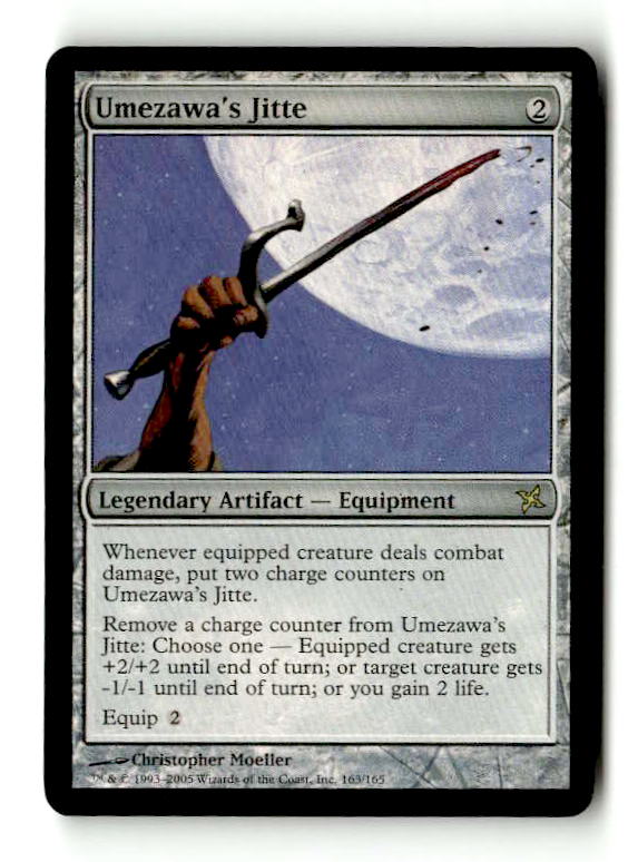 Umezawa's Jitte (BOK-163) [Betrayers of Kamigawa] Foil (TGS00659) (Scan)