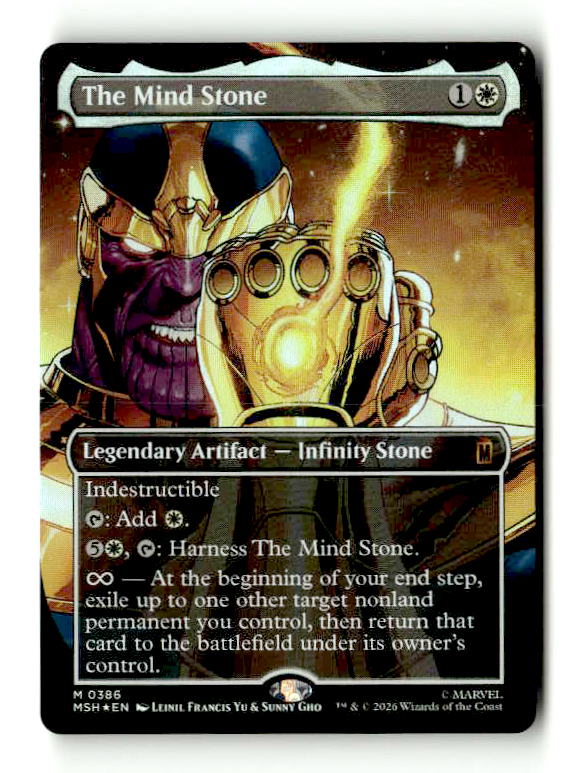 The Mind Stone (MSH-386) [Marvel Super Heroes] Foil (TGS00677) (Scan) High End MTG Single Wizards of the Coast