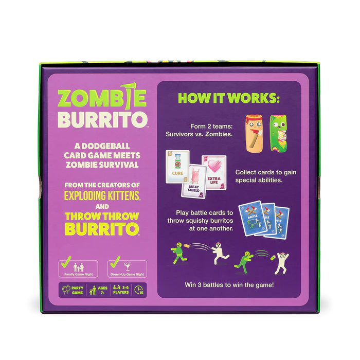 Zombie Burrito Board Games Exploding Kittens