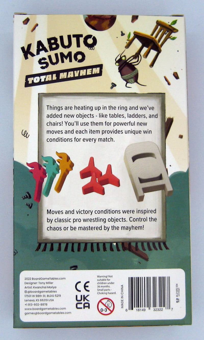 Kabuto Sumo: Total Mayhem Expansion Board Games BoardGameTables.com