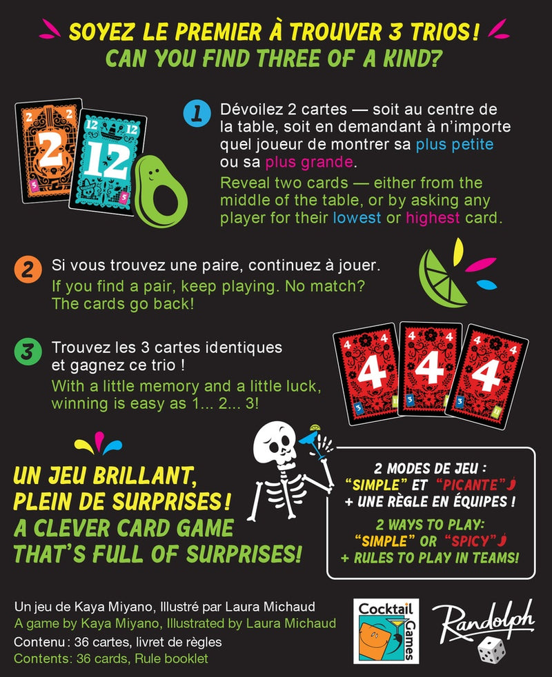 Trio Board Games Cocktail Games