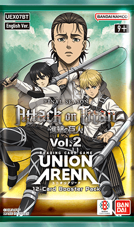 Union Arena: Attack on Titan Vol. 2 - Booster Pack (English) (Limit 16) Union Arena Sealed Bandai
