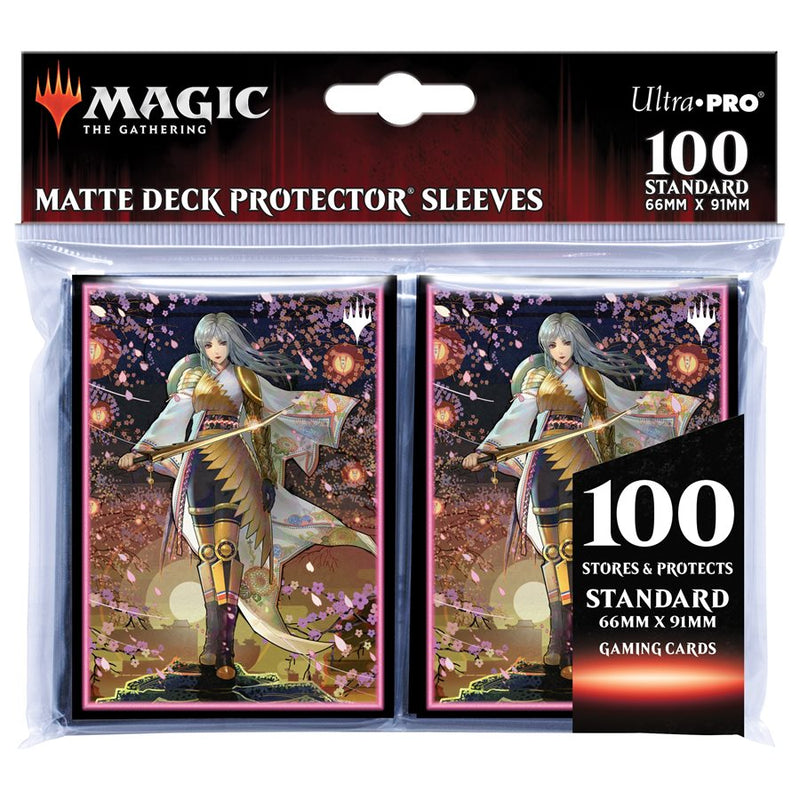Ultra Pro: Art Sleeves - "The Wandering Emperor (Showcase)" MTG Kamigawa Neon Dynasty 100Ct Card Sleeves Ultra Pro