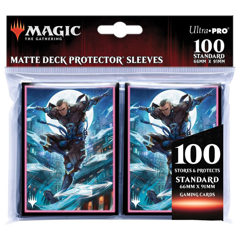 Ultra Pro: Art Sleeves - "Kaito Shizuki (Showcase)" MTG Kamigawa Neon Dynasty 100Ct Card Sleeves Ultra Pro