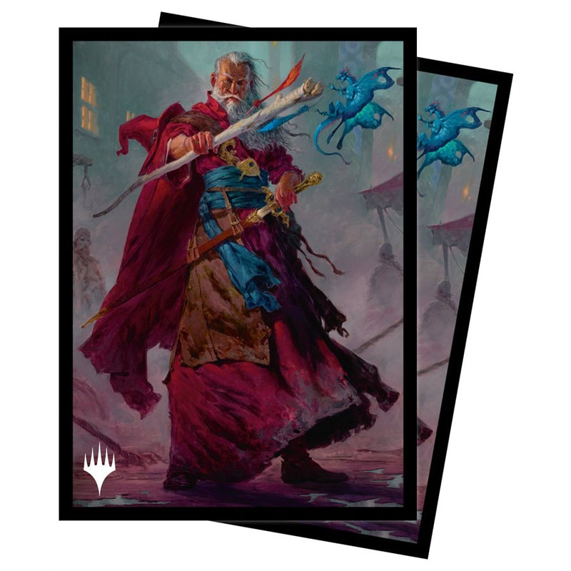 Ultra Pro: Art Sleeves - "Elminster (Borderless)" MTG Battle for Baldur's Gate 100Ct Card Sleeves Ultra Pro