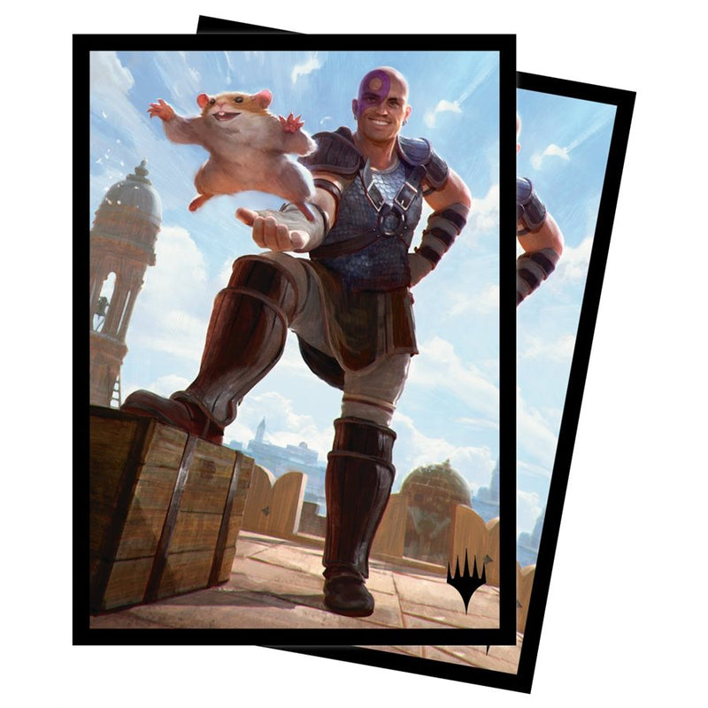 Ultra Pro: Art Sleeves - "Minsc & Boo, Timeless Heroes (Borderless)" MTG Battle for Baldur's Gate 100Ct Card Sleeves Ultra Pro