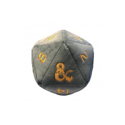 Ultra Pro: Jumbo D&D D20 10" Plush - "Realmspace" Grey w/Gold Toys & Plushes Ultra Pro   