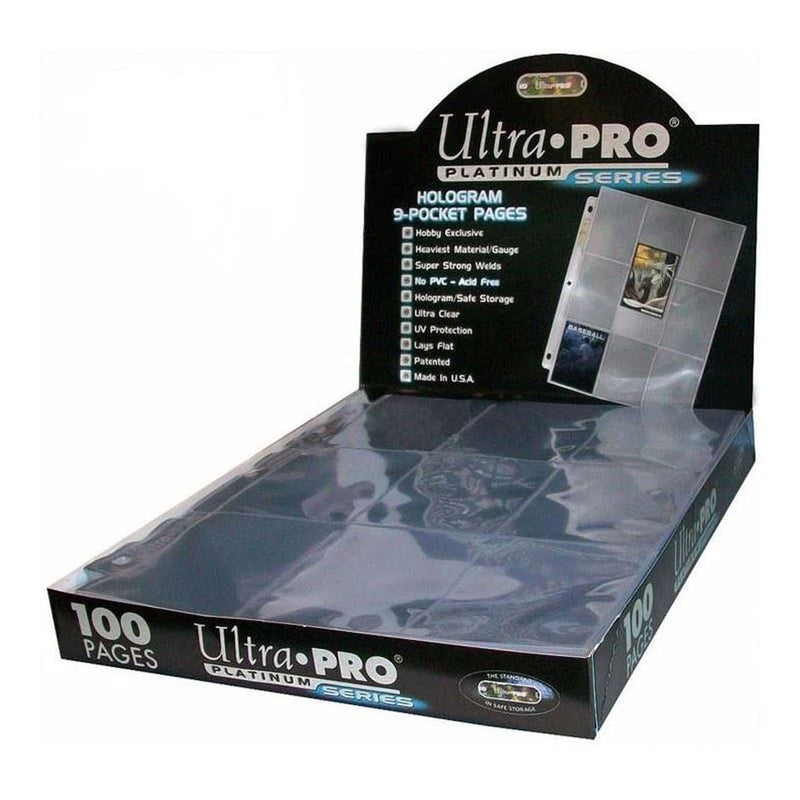 Ultra Pro: 9-Pocket Binder Pages Toploading Platinum Series 100Ct Binders & Pages Ultra Pro