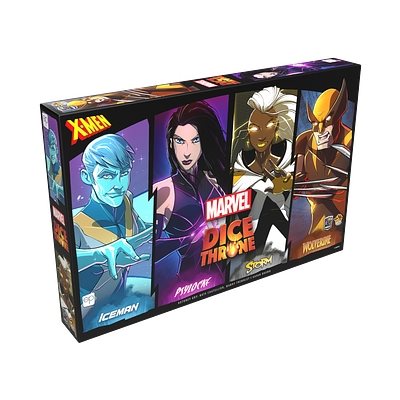 Dice Throne: Marvel X-Men 4-Hero Box 1 - Iceman, Psylocke, Storm & Wolverine Board Games Roxley Games