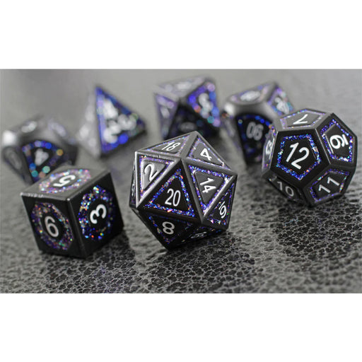 Forged Gaming: Metal 7-Die Set - "Underdark Glimmer" Dice & Gaming Accessories Forged Gaming