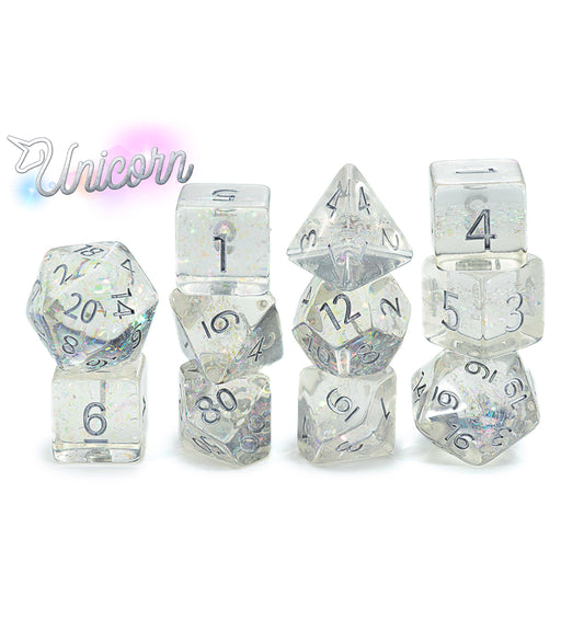 Gate Keeper Games: "Unicorn" Holographic Dice 7-Die Set Dice & Gaming Accessories Gate Keeper Games