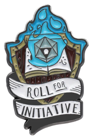 Roll For Initiative Pin Stickers, Pins & Patches Taps Games