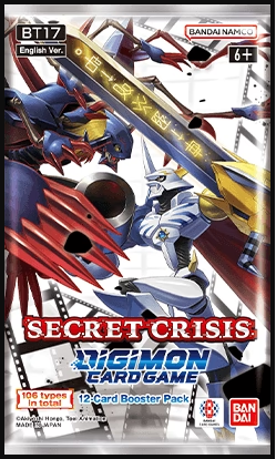 Digimon Secret Crisis - Booster Pack [BT17] Digimon Sealed Digimon   