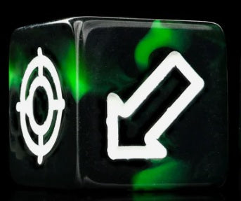 Baron of Dice: "Virdi Green" D6 Scatter Die Square Corner 16mm Dice & Gaming Accessories Baron of Dice