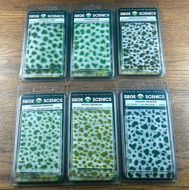 Siege Scenics: The Verdant Collection Box - Spring Basing Materials Siege Scenics