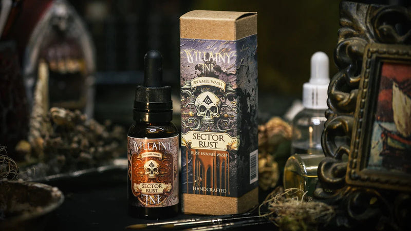 Villainy Ink: Enamel Washes - Sector Rust 30ml Model Paints Runeforge Distribution