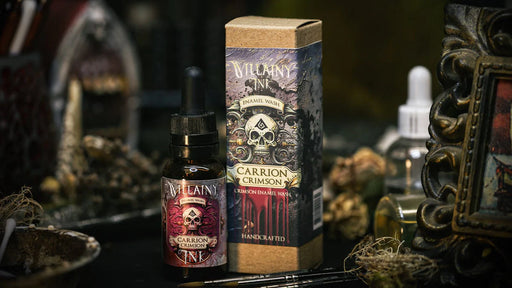 Villainy Ink: Enamel Washes - Carrion Crimson 30ml Model Paints Runeforge Distribution