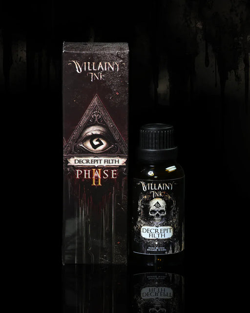Villainy Ink: Enamel Washes - Decreptih Filth 30ml Model Paints Runeforge Distribution