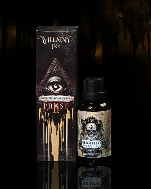 Villainy Ink: Enamel Washes - Blighted Bone Ochre 30ml Model Paints Runeforge Distribution