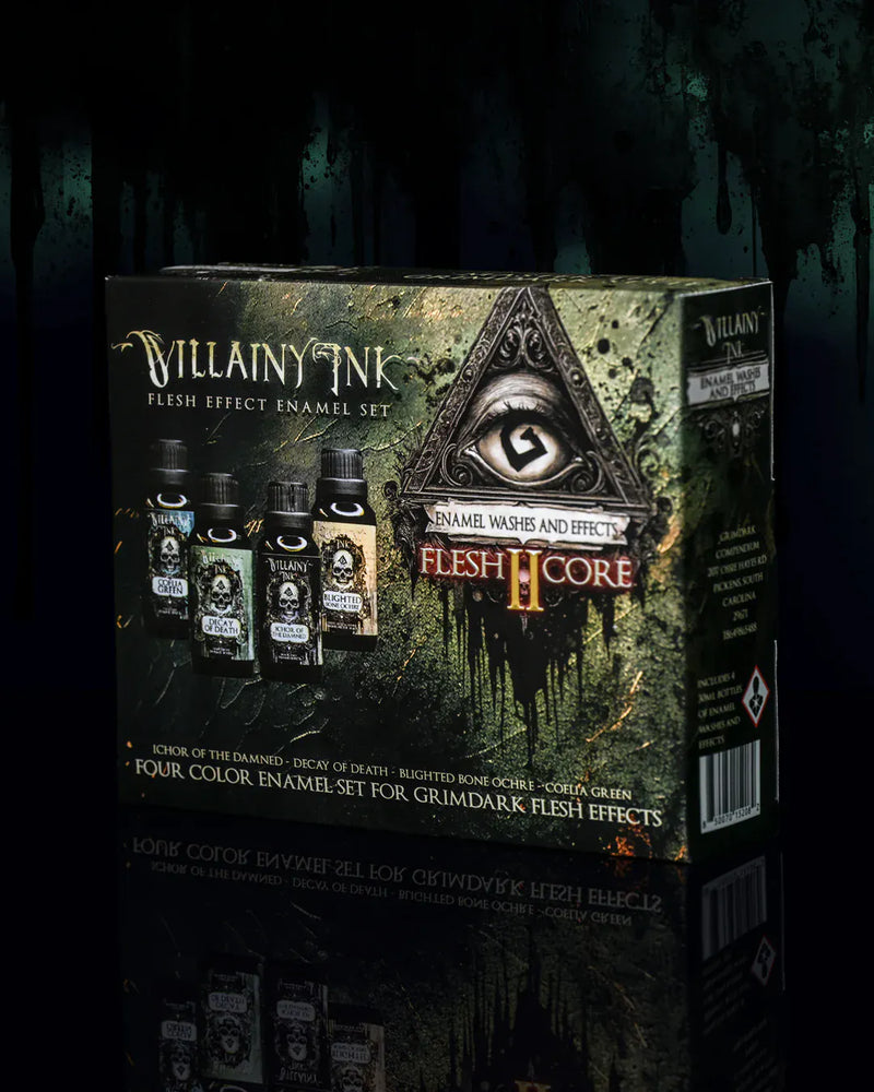 Villainy Ink: Enamel Washes - Flesh Core Set 2 Model Paints Runeforge Distribution