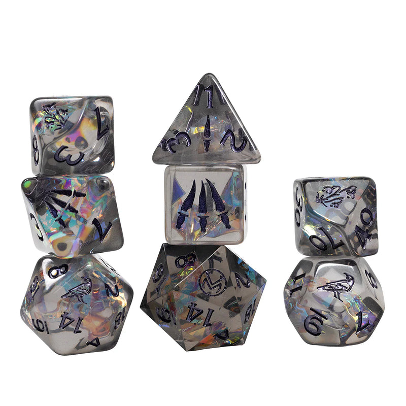 Sirius Dice: 7-Die Adventure Dice Set - "Vax'ildan" Vox Machina Dice & Gaming Accessories Sirius Dice