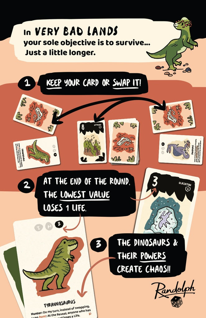 Very Bad Lands: T-Rex Board Games Randolph