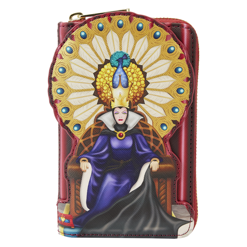 Loungefly: Disney Snow White Evil Queen Throne Zip Wallet Apparel & Merchandise Loungefly   