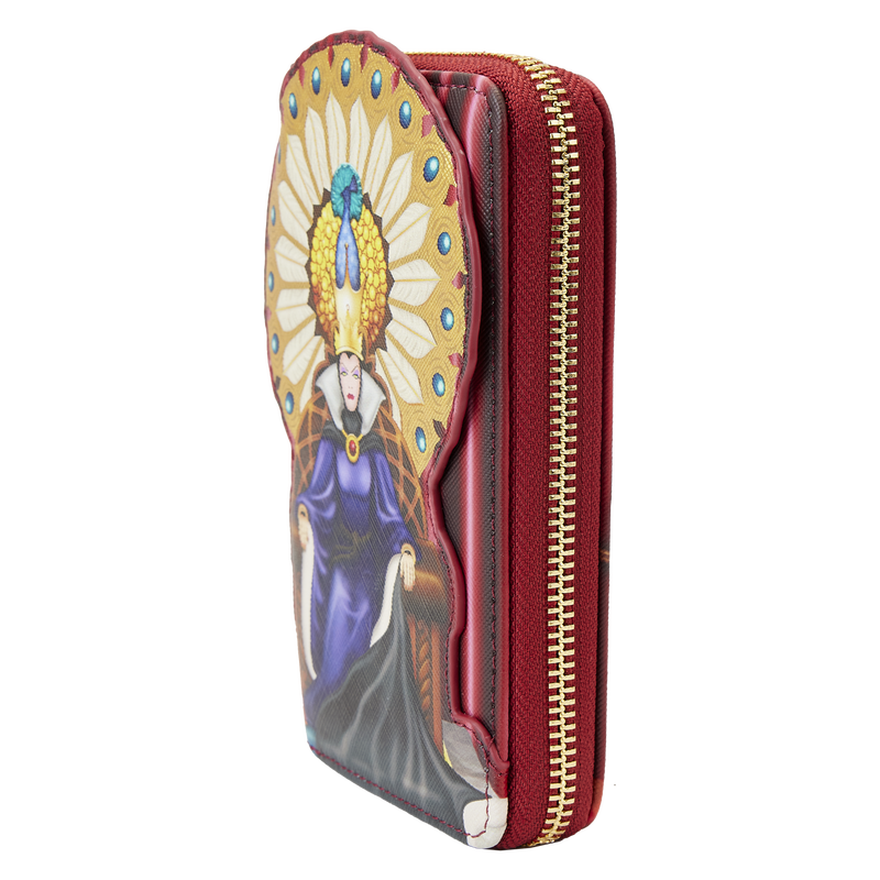 Loungefly: Disney Snow White Evil Queen Throne Zip Wallet Apparel & Merchandise Loungefly   