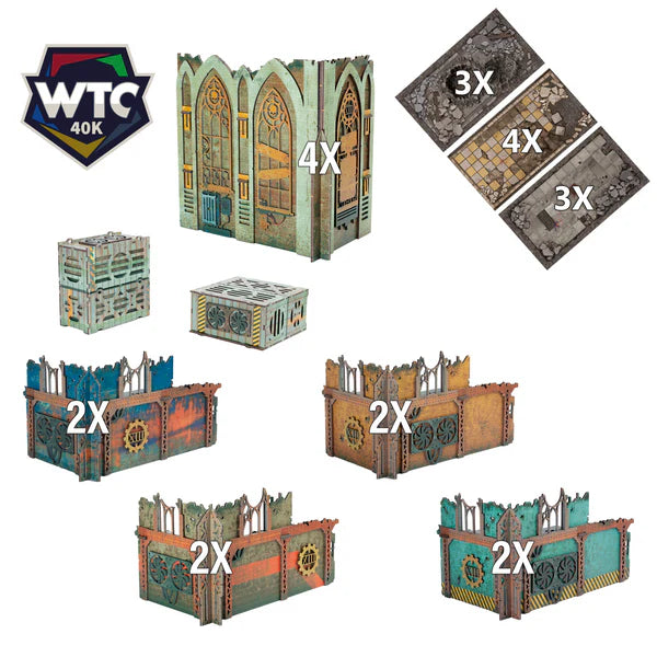 FLG Full Color Terrain: Champions Sector - WTC Set Terrain FLG