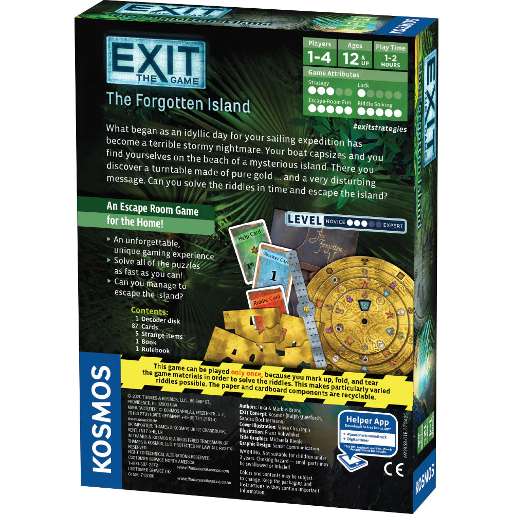 Exit: The Forgotten Island (2017) Board Games Kosmos   