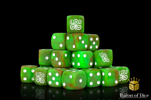 Baron of Dice: "Wild Hunt - Lush Forest" 25x16mm Square Corner Dice Dice & Gaming Accessories Baron of Dice