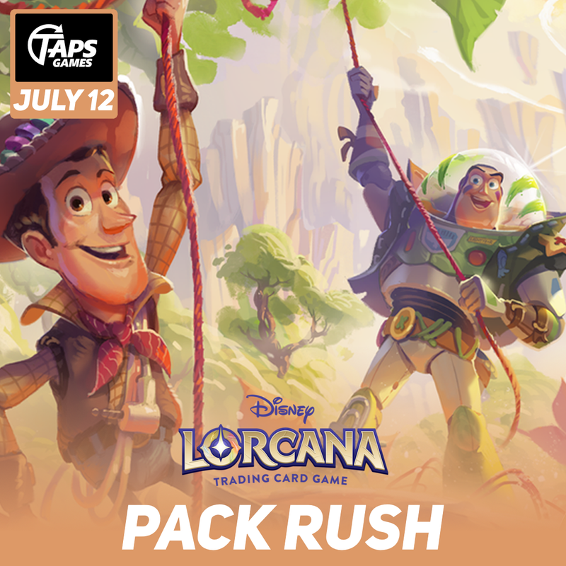 Lorcana Wilds Unknown Pack Rush - Entry Ticket (July 12) Event Taps Games