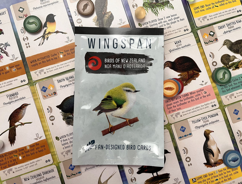Wingspan: Fan Designed Pack - Individual Pack Board Games Stonemaier Games Birds of New Zealand
