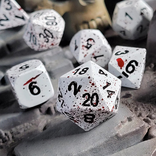Forged Gaming: Metal 7-Die Set - "Winters Blood" Dice & Gaming Accessories Forged Gaming