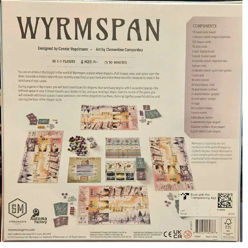 Wyrmspan (2nd Edition) Board Games Stonemaier Games