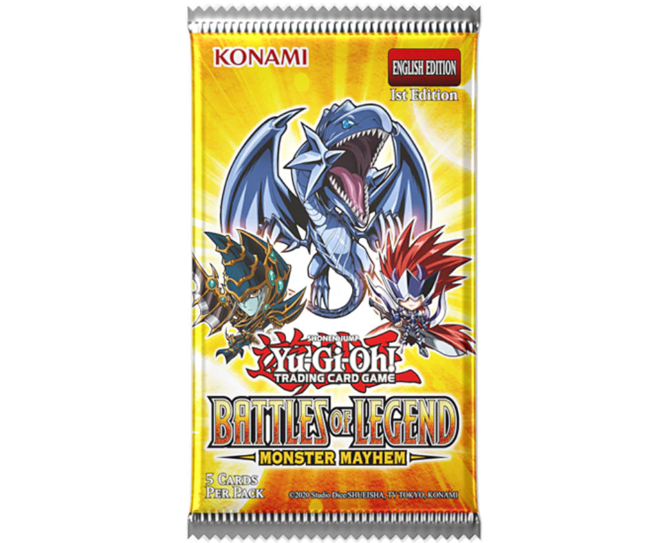Yu-Gi-Oh! Battles of Legend: Monster Mayhem - Booster Pack (First Edition) Yugioh Sealed Yu-Gi-Oh!