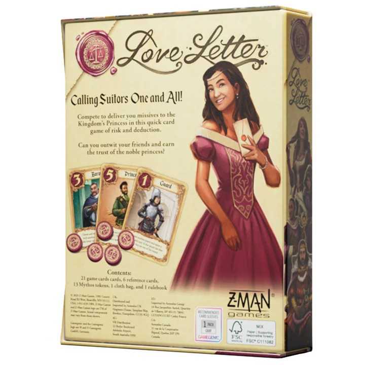 Love Letter Board Games Z-Man Games