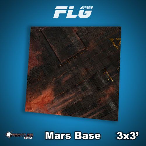 Frontline Gaming: Mats - Mars Base 3'x3' Gaming Mat FLG