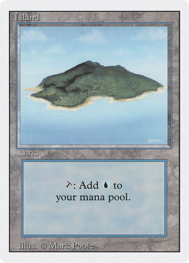 Island (3ED-296) [Revised Edition] MTG Single Wizards of the Coast