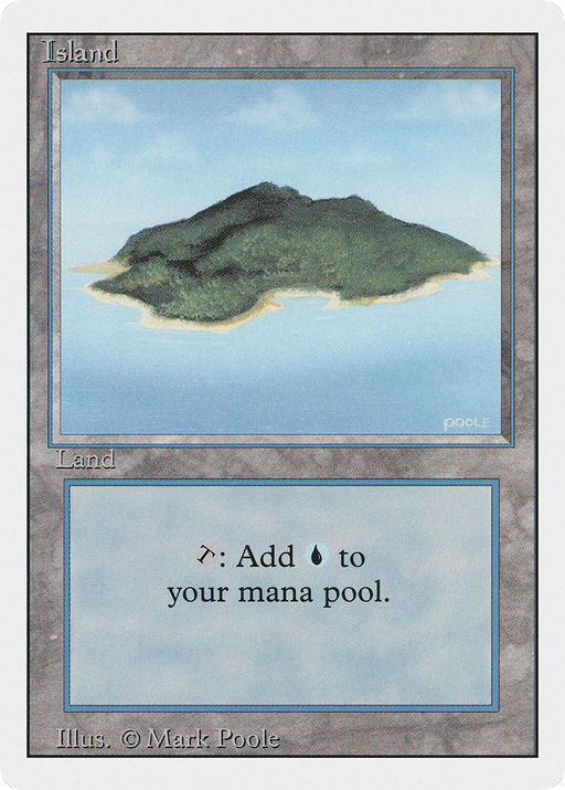 Island (3ED-296) [Revised Edition] MTG Single Wizards of the Coast