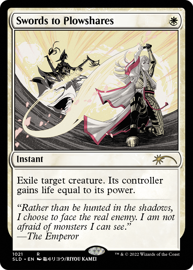 Swords to Plowshares (1021) (SLD-1021) [Secret Lair] Drop Foil MTG Single Wizards of the Coast