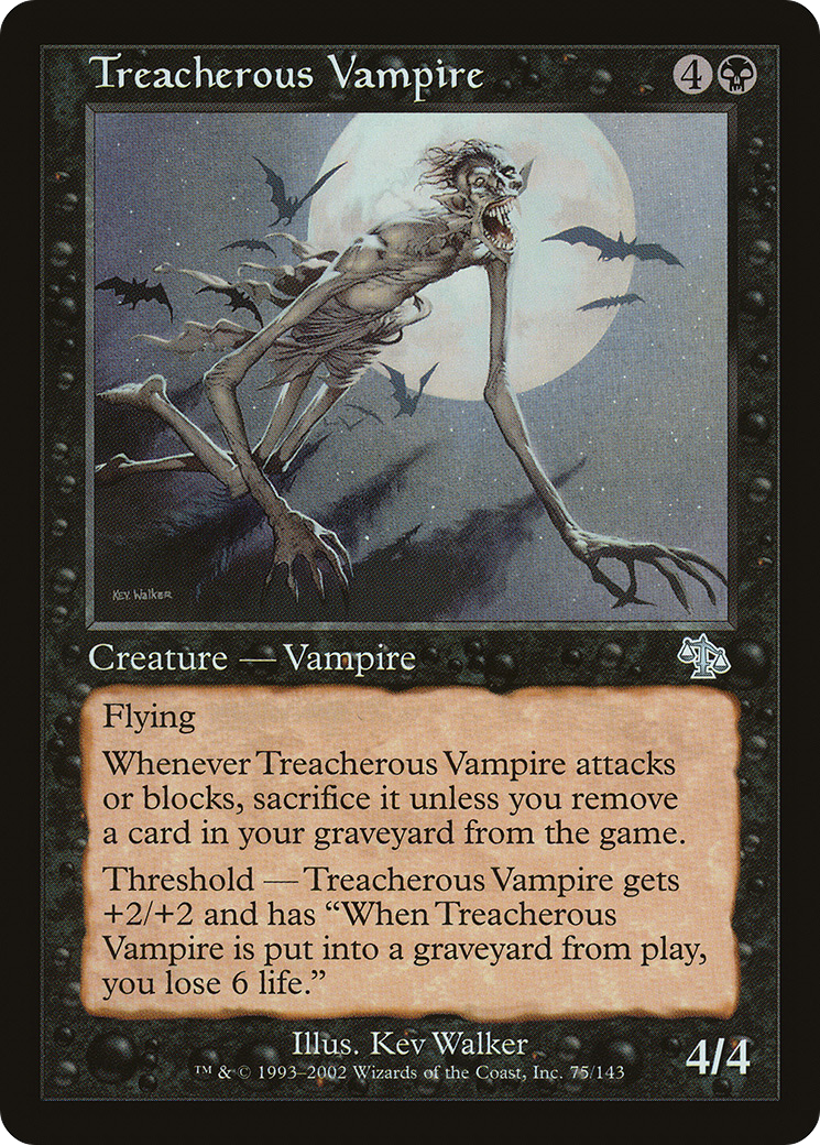 Treacherous Vampire (JUD-075) [Judgment] MTG Single Wizards of the Coast