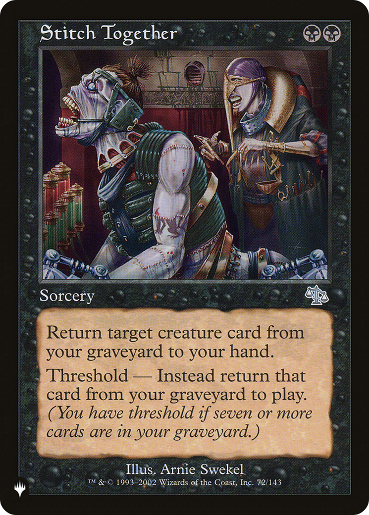 Stitch Together (LIST-72/143) [Mystery Booster] The List MTG Single Wizards of the Coast