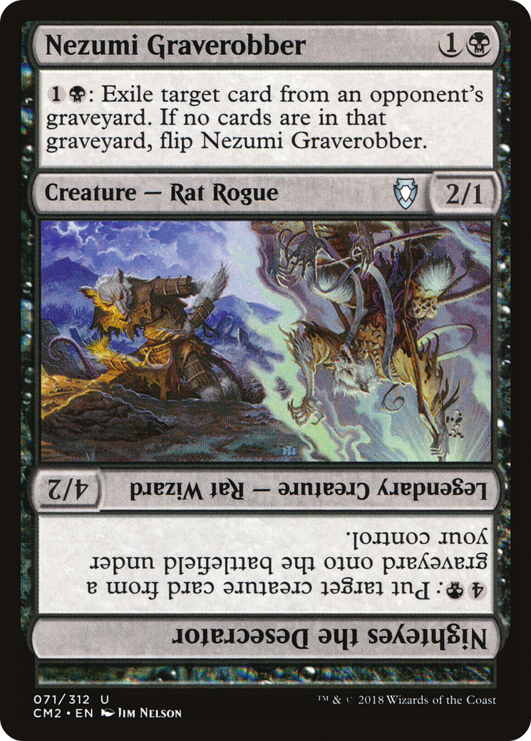Nezumi Graverobber // Nighteyes the Desecrator (CM2-071) [Commander Anthology Volume II] MTG Single Wizards of the Coast
