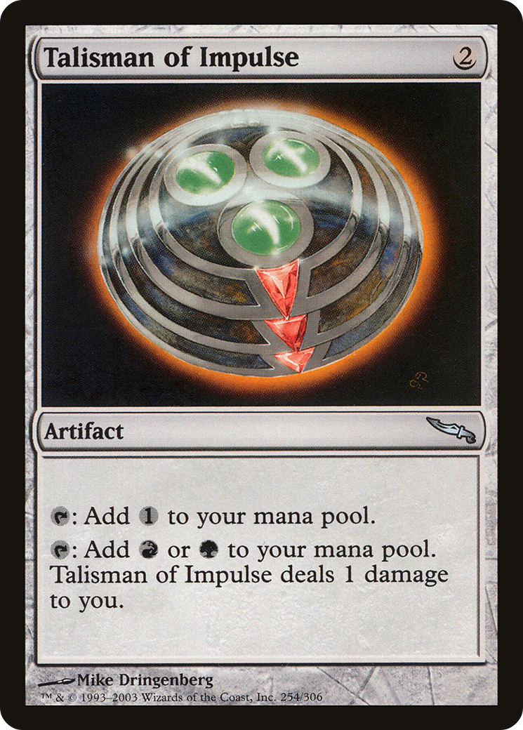 Talisman of Impulse (MRD-254) [Mirrodin] MTG Single Wizards of the Coast