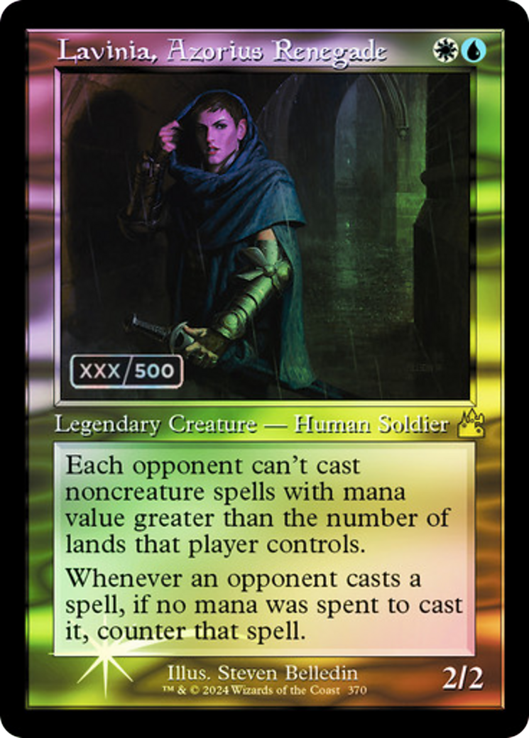 Lavinia, Azorius Renegade (Serial Numbered) (RVR-370) [Ravnica Remastered] Foil MTG Single Wizards of the Coast